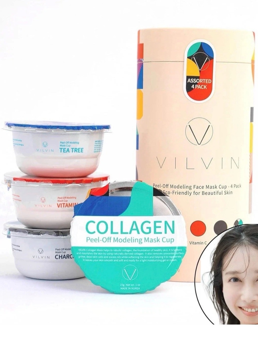 Vivin Collagen Peel-Off Modeling Mask Cup - Assorted Colors